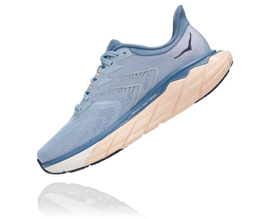 Hoka Australia One One Arahi 5 - Womens Running Shoes Blue - PMKFA-2467